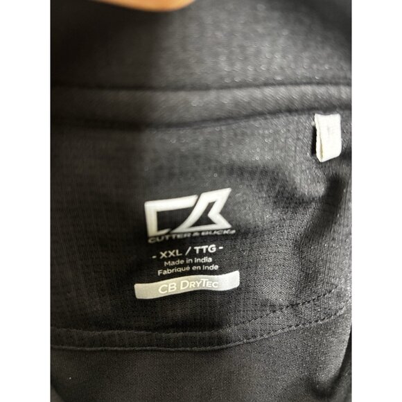 Cutter & Buck XXL Arkansas Razorbacks Black Polo Shirt CB Drytech Logo EUC - Picture 9 of 9
